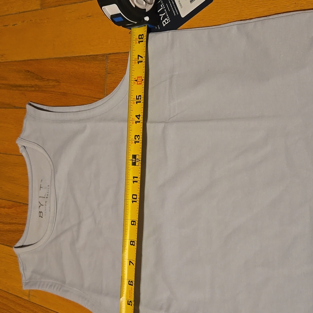 NWT Women's BYLT BASICS "ESSENTIAL DROP-CUT TANK TOP" IN COLOR CADET & SIZE S - Picture 6 of 14